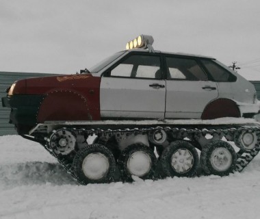 Механик из Омска соорудил вездеход из старой «девятки» в Магадане &laquo; автомагадан