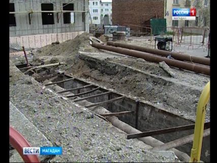 В Магадане на проспекте Карла Маркса закрыли дорогу в Магадане &laquo; автомагадан